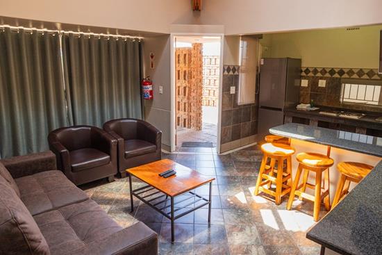 Warmbaths, A Forever Resort: 4-Sleeper Chalet. Wheelchair friendly. 2 bedrooms (1 double bed & 2 single beds)