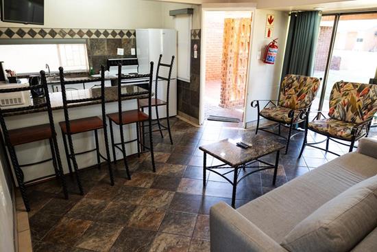 Warmbaths, A Forever Resort: 6-Sleeper Chalet. 2 bedrooms (1 double bed, 2 single beds & 1 double sleeper couch)